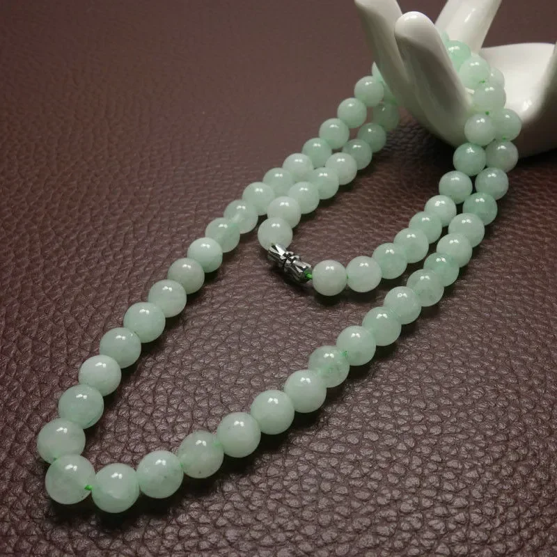 Beading - 8-10mm Groene A Emerald kralen ketting
