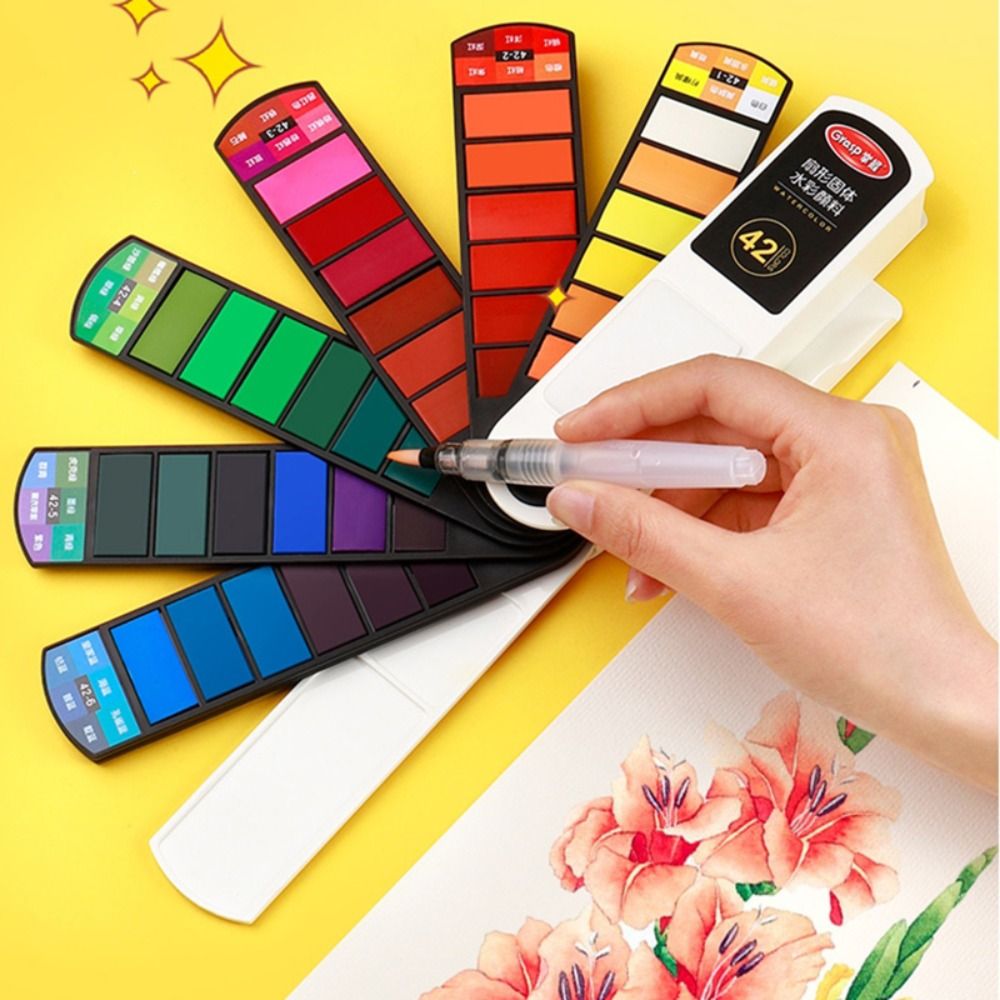 Draagbare opvouwbare aquarelve - Watercolor Paint Set Solid Pigment recensie en prijs