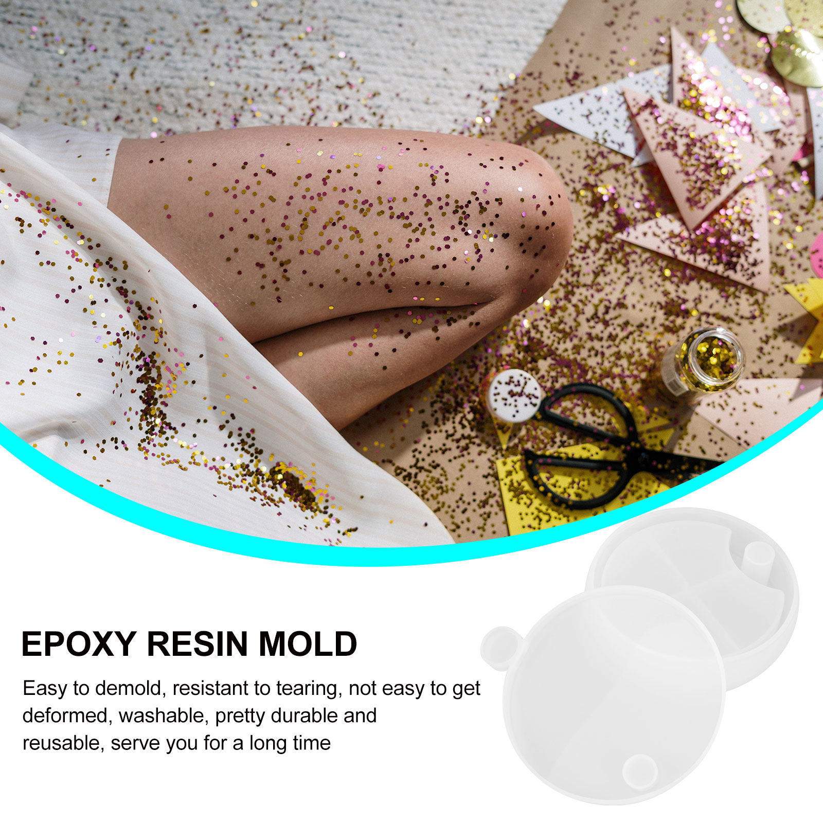 6-delige siliconen epoxyhars m - Silicone Epoxy Resin Molds Set recensie en prijs
