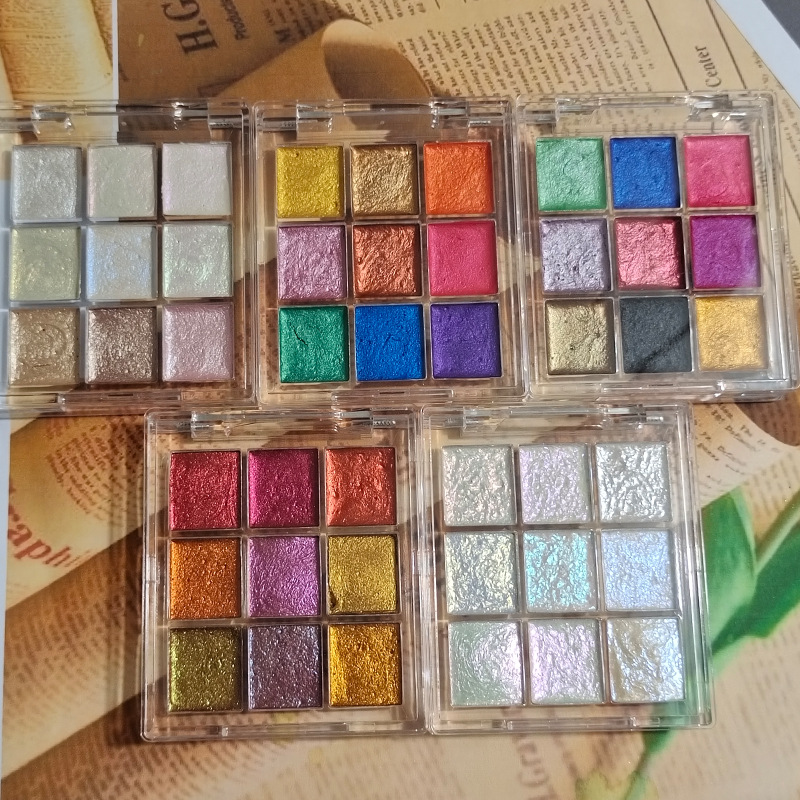 9 kleur Nail Solid Pigment Aur - Watercolor Paint Set Solid Pigment recensie en prijs