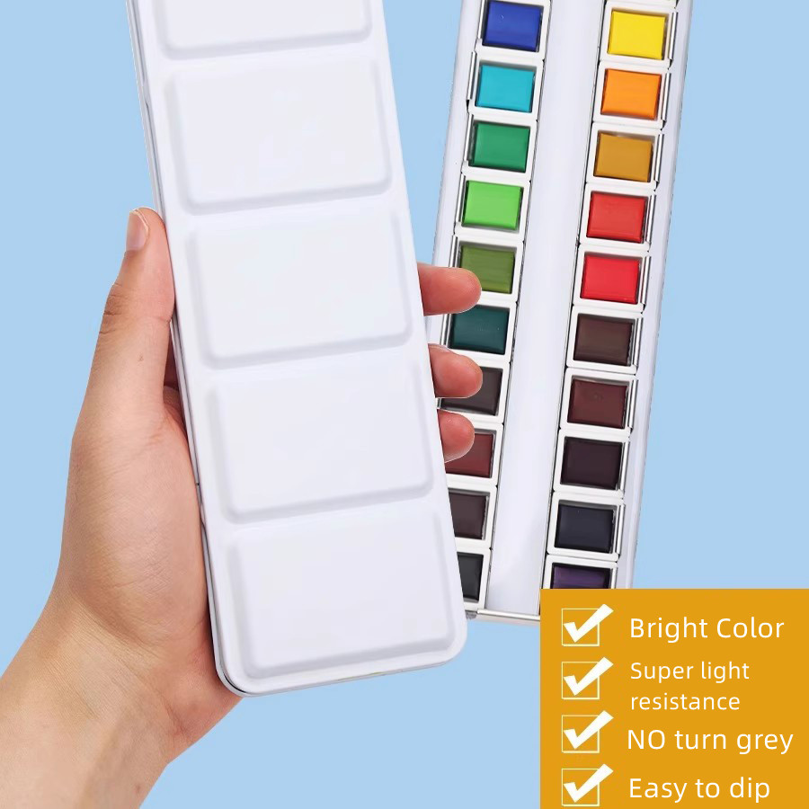 YooYee Effen Aquarel Verf Set  - Watercolor Paint Set Solid Pigment recensie en prijs