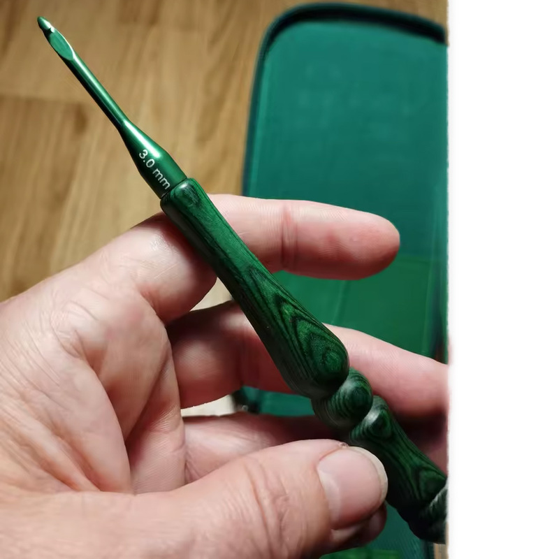 8-delige haaknaaldset 3,0-7,0  - Wooden Crochet Hooks Ergonomic Handle recensie en prijs